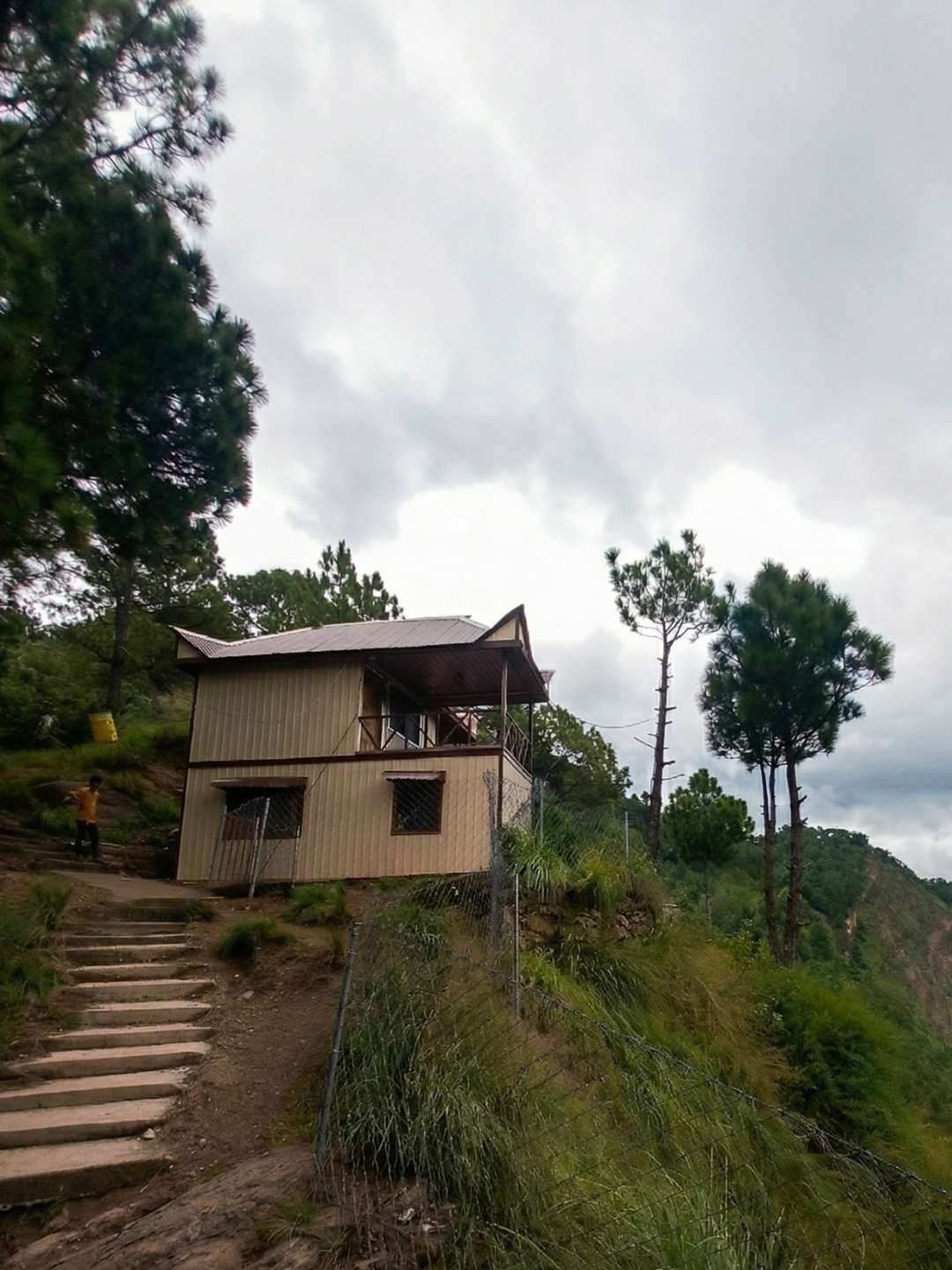 Mountain-side retreat cabin at OmarOne with valley views